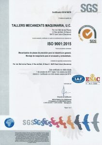 Certificado SGS